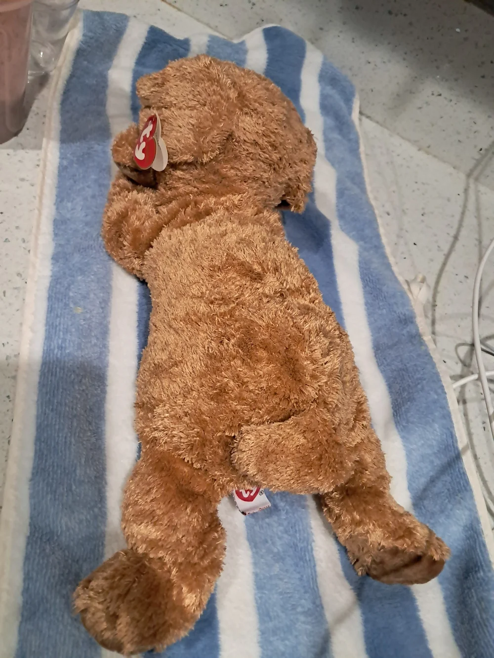 Ty Brown Plush Puppy Dog - Soft Brown Stuffed Animal
